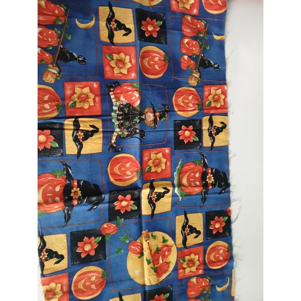 Halloween Multicolor Fabric  Signature Classics Oakhurst Textiles  Debbie Mumm